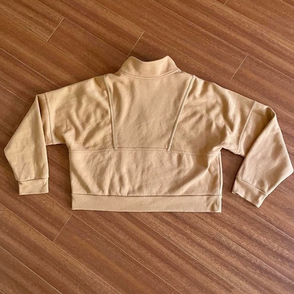Universal Thread Tan Cropped Zip Sweatshirt - Size XL - Picture 6 of 7